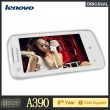 Wholesale Original Lenovo Phone A390T A390 MTK6577 Dual Core Android 4.0 RAM 512MB ROM 4GB Dual SIM 3G WCDMA GPS Mobile Phone