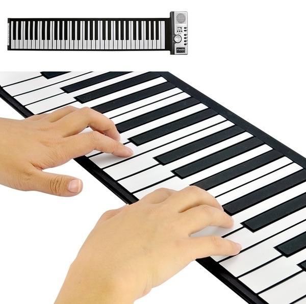 Superior  Roll Up Piano with Soft Keys (61 Keys, 128 Synthesized Tones, 100 Preset Rhythms) [NF]  HS