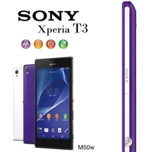 4G Original Sony Xperia T3 M50W Cell Phones MSM8228 Quad Core 5 3 inch 1GBRAM 8GB