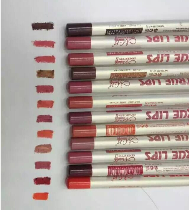 12Colors/Set Waterproof Lip Liner Pencil Women's Professional Long Lasting Lipliner Lips Makeup Tools