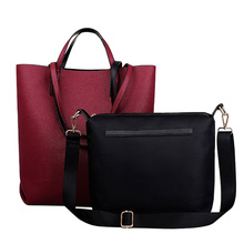 Famous Brand Pure And Handbags Sac A Main Composite Bags Women Messenger Bags Bolsos Mujer Leather Shoulder Bag Set Shopper