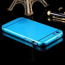 Deluxe Super Slim Aluminum Metal Hybrid Hard Mobile Phone Case For Apple iPhone 5 5S Durable