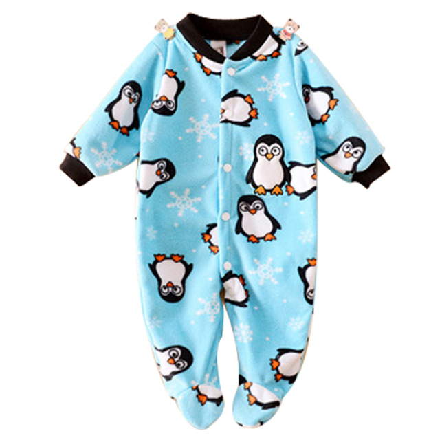 Марка Детская Одежда Пижамы Новорожденных Baby Rompers Животных Младенческой Руно С Длинным Рукавом Комбинезоны Мальчики Девочки Весна Осень Одежда Одежда