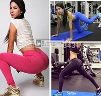 2015 New women Candy colors zipper fitness sport active high waist yogo Leggings s m l xl Glady\'s shop