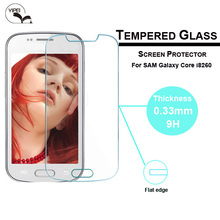 Top Quality 0.3mm Tempered Glass Screen Protector Protective Film Guard For Samsung Galaxy Core I8260 I8262 GT-I8262 8260