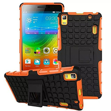 New Rubber Shockproof Armor Stand Case Anti-scratch Protective Cover For Lenovo K3 Note A7000 Top Quality Mount Holder 8 Colors
