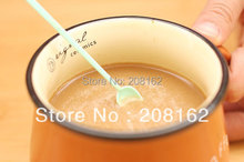 Cute Colorful Long Handle Stirring Rod Tea Coffee Stirring Spoon Drink Stirrer Stirring Bars 30Pcs Set