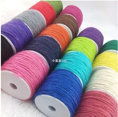 2mm Thin rope, Natural Jute Twine Cord DIY/Decorative Handmade Accessory Hemp Jute Rope For Papercrafting 18 colors