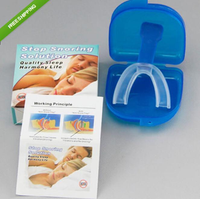 New 2015 Stop Snoring Anti Snore Mouthpiece Apnea Guard Bruxism Tray Sleeping Aid
