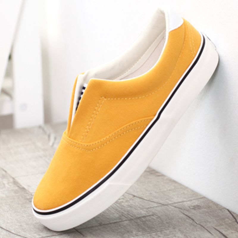 2015 candy solid color shallow mouth unisex canvas shoes women men shoes sneakers pedal lovers casual
