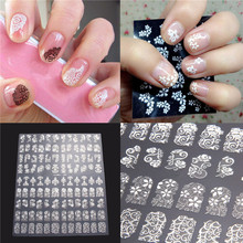 New 2015 Nails beauty tools 3D DIY Flower Design Nail Art Stickers Flower Manicure Tips Decals