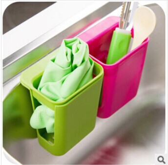 1Pcs Colorful Kitchen Sponge Holder Sink Shelf Organizer Hanging Strainer Kitchen Sink Quick Dry