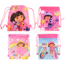 1pic school bags kids cartoon drawstring backpack& bag For kids bag back to school mochila infantil