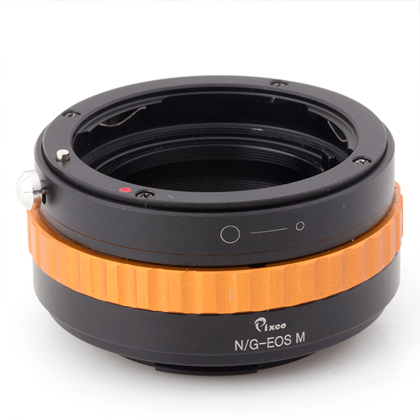 Pixco High precision Mount Adapter Ring Suit For VA Gold Nikon G Lens to Canon M M2 M3 Camera