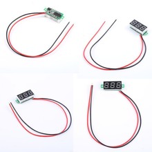 Green DC 0 30V 2 Wire LED Display Digital Voltage Voltmeter Panel Car Motorcycle