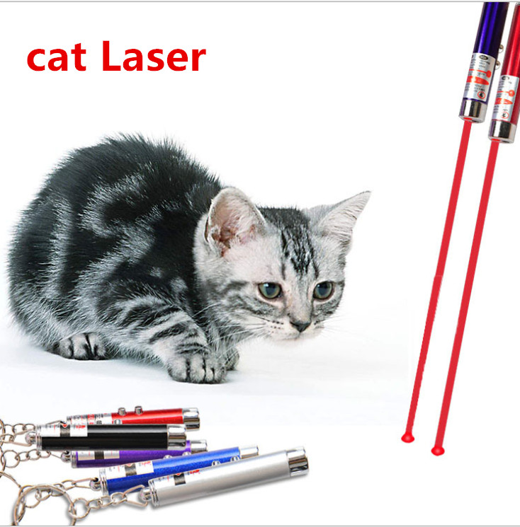 Cat laser stick Pointer Pen LED Light Toys Cats Su...