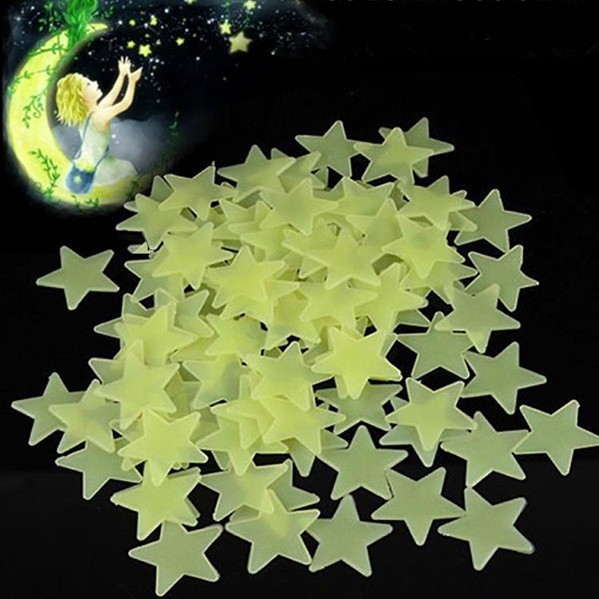 100PCS-Home-Glow-In-The-Dark-Stars-Wall-Stickers-Decal-for-Kids-Baby-Rooms-Sticker