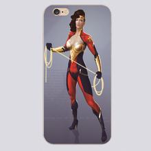 wonderwoman Design black skin case cover cell mobile phone cases for iphone 4 4s 5 5c 5s 6 6s 6plus hard shell