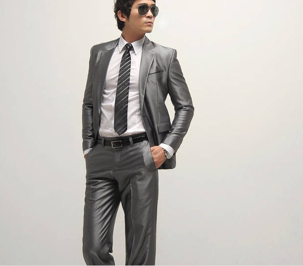 2015 Fashion Slim Male Suits Men Formal Business Suit Wedding Dress Gentlemen Bridegroom Man Suit Blazer And Pants VC1648