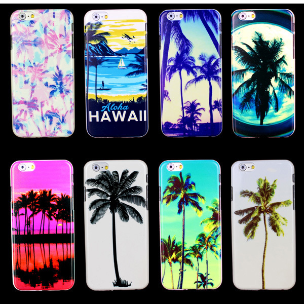 Hawaii Palm tree Beach Sunset Phone Case for iPhone 6 Plus Case for