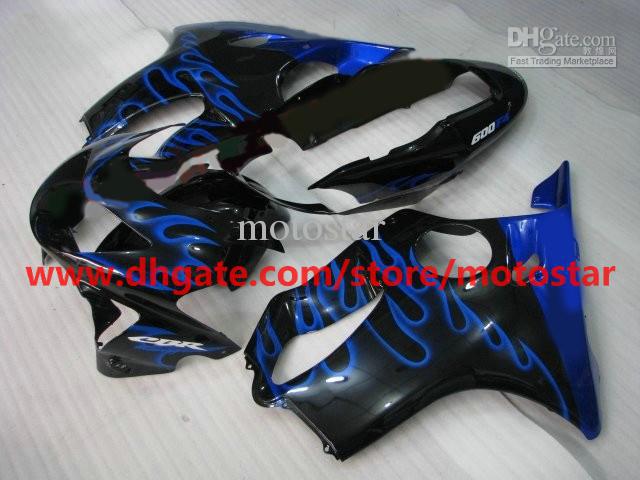 popular blue flame bodywork fairings kit for HONDA CBR600F4 1999 2000 CBR600 F4 99 00 CBR600F RX4C