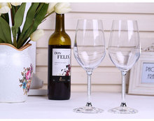 LS 2X Crystal Red Wine Glasses Wedding Toasting Flutes Personalized Glassware