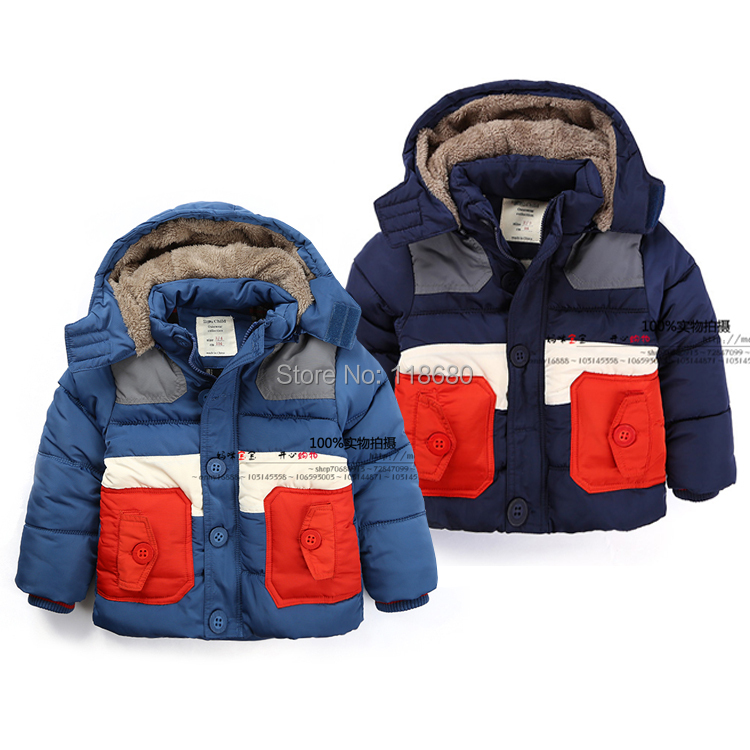 new 2014 Fashion winter jacket children clothing kids casual wadded jackets boys cool thick warm parka baby outerwear