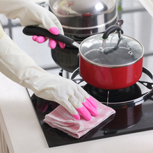Hot Selling Long Sleeve latex Kitchen Wash Dishes Dishwashing Gloves Household Gloves Cleaning Tools Accessories