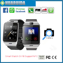 Aplus MP3 Sport Fitness Pedometer Camera Clock Bluetooth Bracelet Touch Screen Mobile Cell Phone Wrist GV18 Android Smart Watch