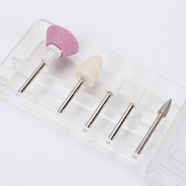 5pcs/set Professional Nail Art Grinding Arcylic Electric Drill Polish Bits File Buffer Manicure Pedicure Kits Sets Tools