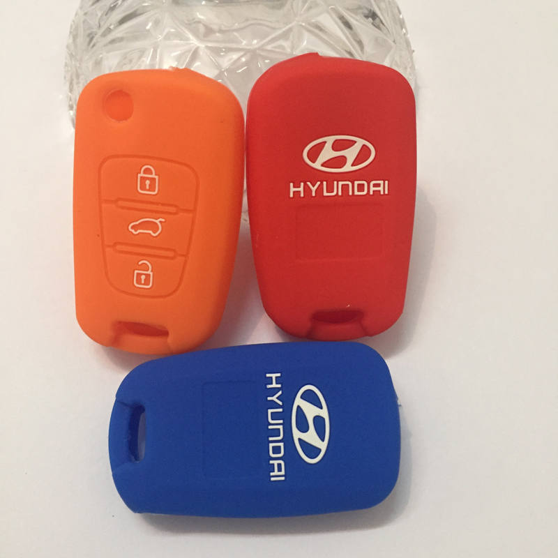 High Quality 3 Buttons Car Flip Remote Key Shell Blank Case for Hyundai I30 IX35 With