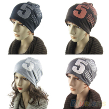 Unisex Women Men Note Five Hip hop Baggy Beanie Hat Cool Dance Cotton Blend Cap 1T51