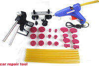 33 pcs High quality Super PDR Paintless Dent Repair Tools Set with Glue Gun Black Dent Lifter Red Glue Tabs Bridge