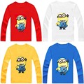 Despicable me Long Sleeve t shirt Children Minions Boys Clothes T Shirts For Girls Boys t