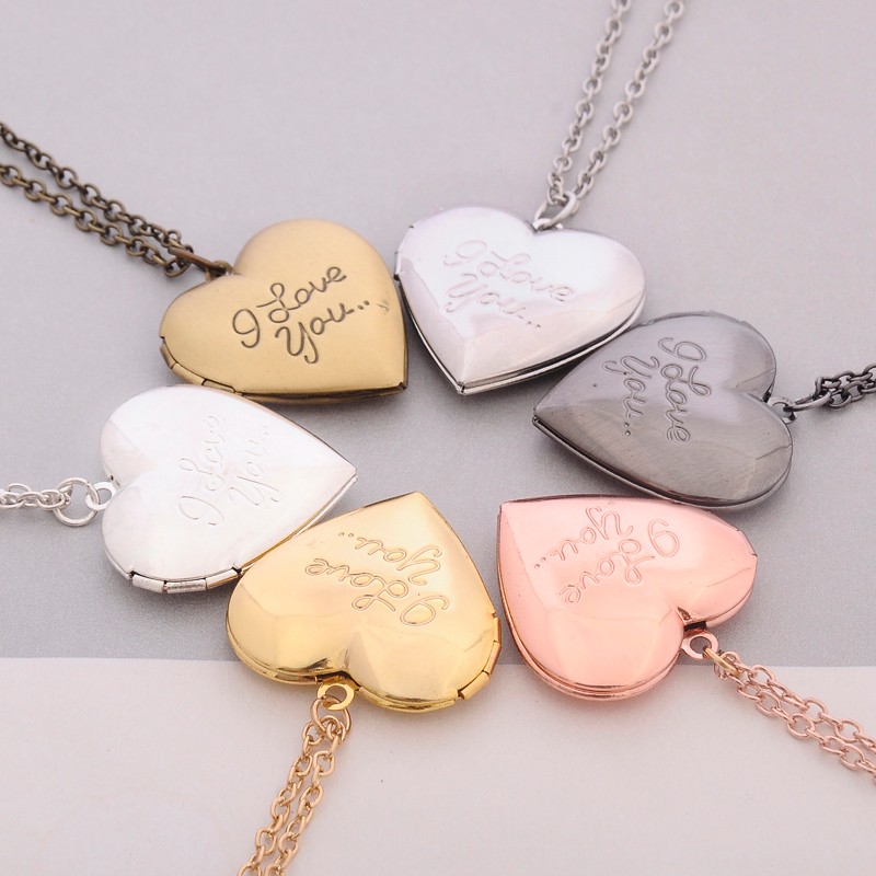Vintage Gift For Lover Couples Custom Message Necklace Pendant