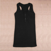 1Pc Hot sale New Ladies Multicolor Long Sleeveless Bodycon Temperament Cotton Long T shirt Tank Top