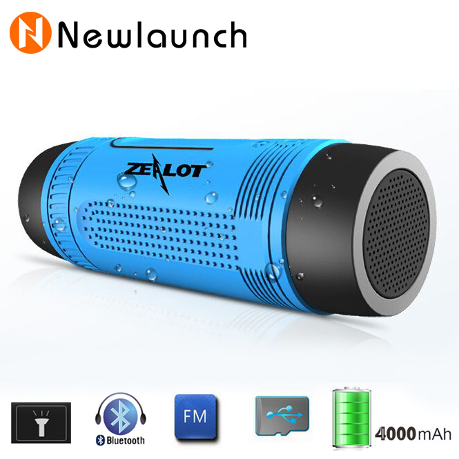 Outdoor Waterproof Bluetooth Speaker With LED Flashlight Sport Stereo Wireless portable Speaker 4000mAh Battery & TF Card Slot Outdoor Waterproof Bluetooth Speaker With LED Flashlight Sport Stereo Wireless portable Speaker 4000mAh Battery & TF Card Slot