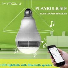 MIPOW PLAYBULB Smart LED Blub Light Wireless Bluetooth Speaker 110V – 240V E27 3W Lamp Audio for iPhone 5S 5C 5 iPad air