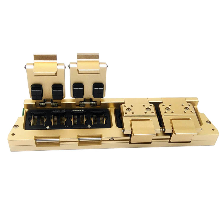 DDR4 chip particle test jig With GCR contact part for high frequency and high current 