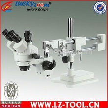 Envío gratis! 7x-45x! doble Boon soporte Stereo microscopio Zoom trinocular