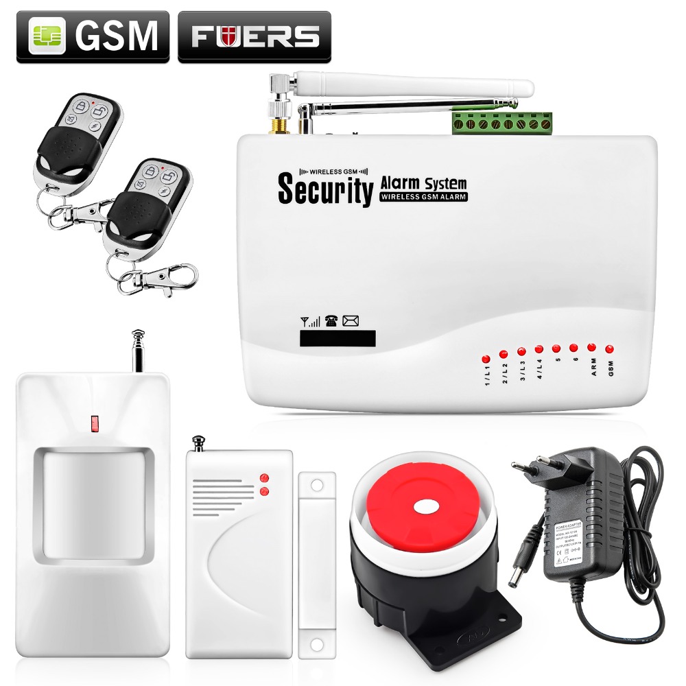 New Wireless Wired GSM Voice Home Security Burglar Android IOS Alarm