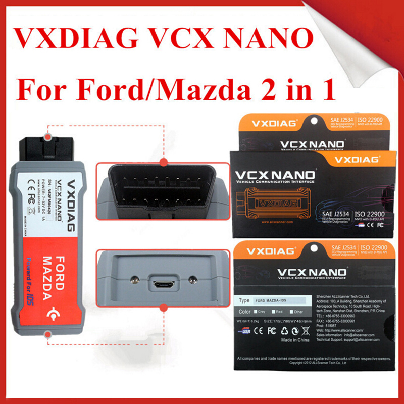   VXDIAG VCX NANO   Mazda 2  1 IDS V95