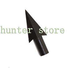 Free ship 7pcs black archery arrow heads broadheads swallow tail shaped bamboo arrow tips for recurve