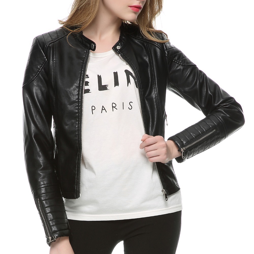 Collection Black Leather Jackets Women Pictures - Reikian