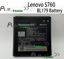 Lenovo S760 1760 мАч BL179 заменить аккумулятор для Lenovo S686 S680 S580E K2 сотовый телефон