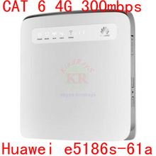 Desbloqueado Huawei E5186 E5186s-61a Cat6 300 Mbps LTE cat4 4 g wi fi router 4 g LTE cpe sem fio dongle pk b5878 e5175 b593 b890 b880