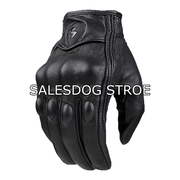 New Breathable Motorcycle Gloves Guantes Motocross Sports Riding Racing Cycling Full Finger Bike Gloves real Leather