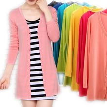 Korean version of the new spring and summer air conditioning cardigan jacket modal female V sunscreen coat shawl collar