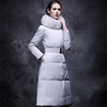 2016 Winter Duck Down Jacket Women Long Coat Parkas Thickening Female Warm Clothes Faux Fur Collar