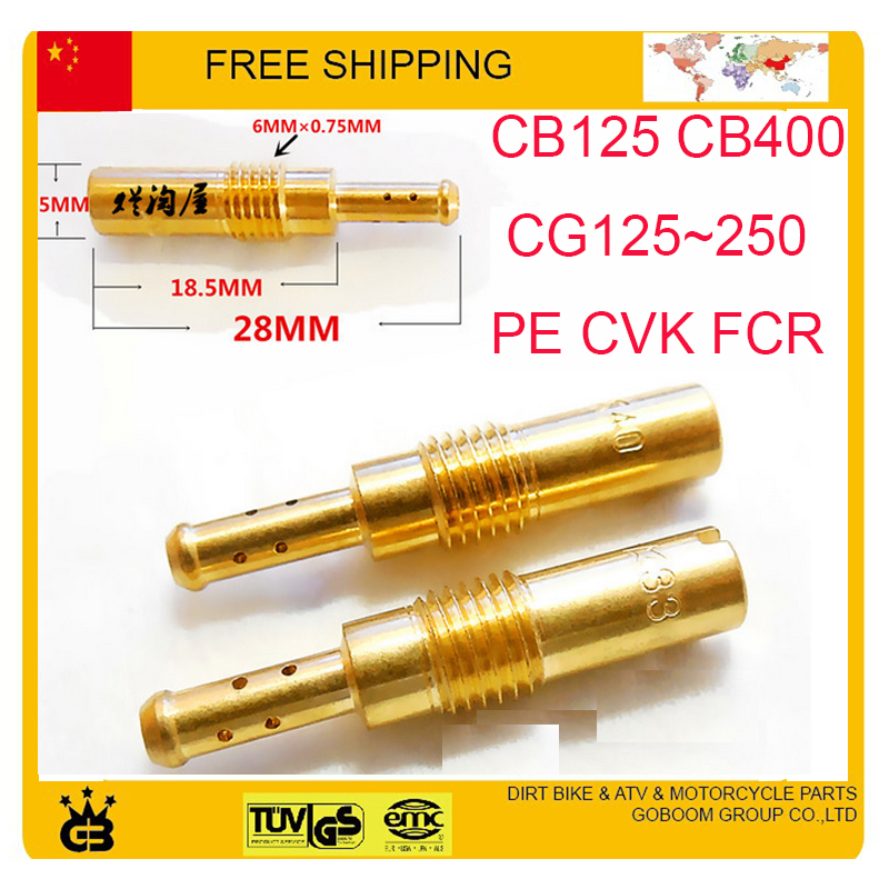 PE CVK FCR CB125 CB400 CG125 250 carburetor main jet power jet M5 5mm screw font